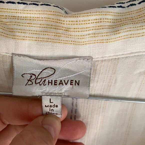 Blu Heaven striped button down shirt - Picture 2 of 6